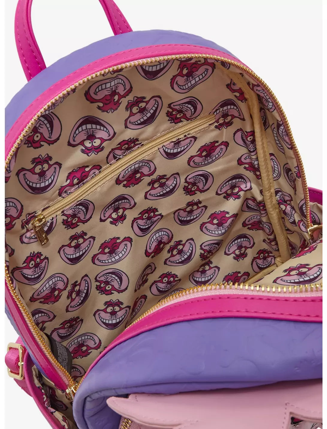 Disney Alice in Wonderland Fuzzy Cheshire Cat Mini Backpack