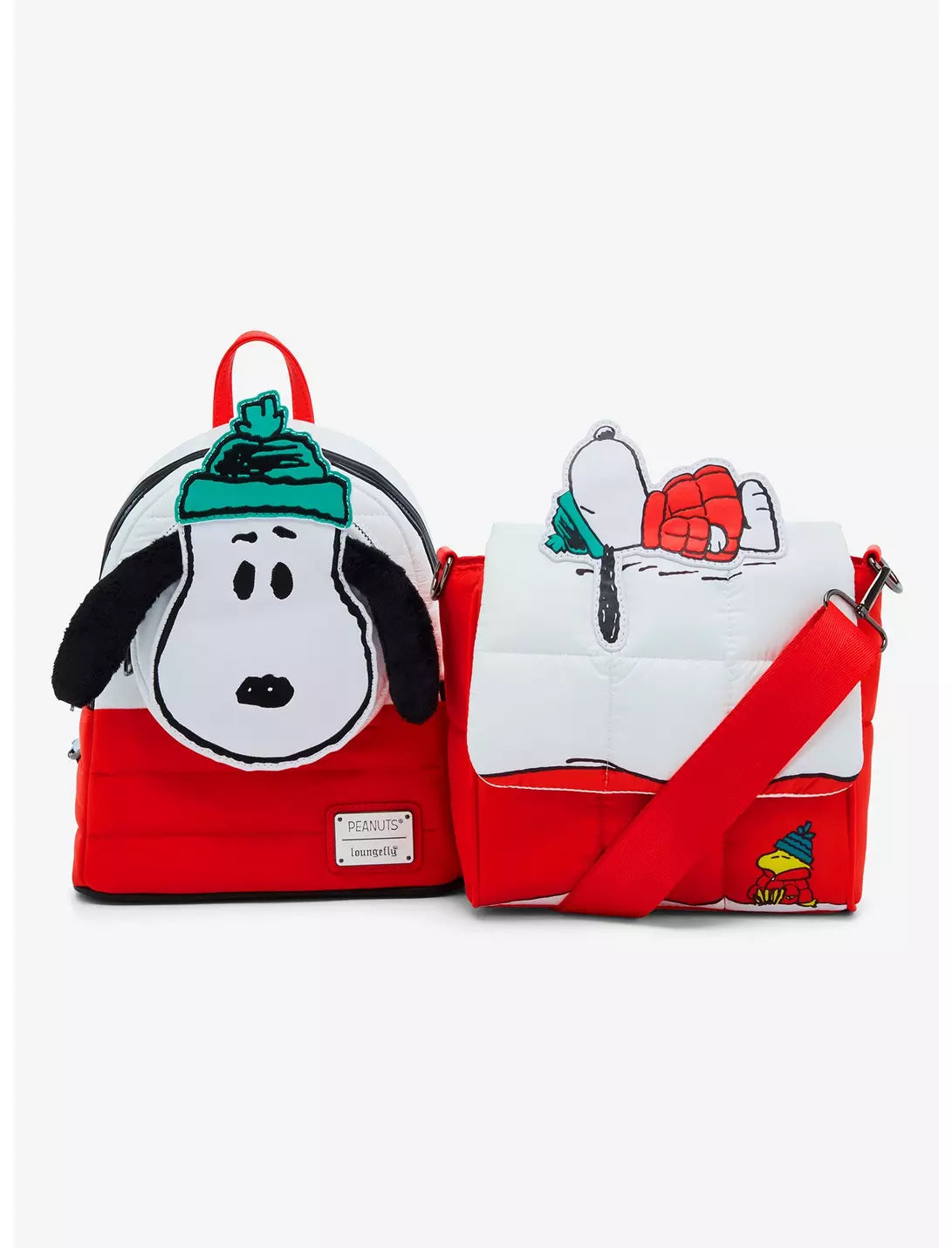 Loungefly Peanuts Snoopy Puffer Mini Backpack
