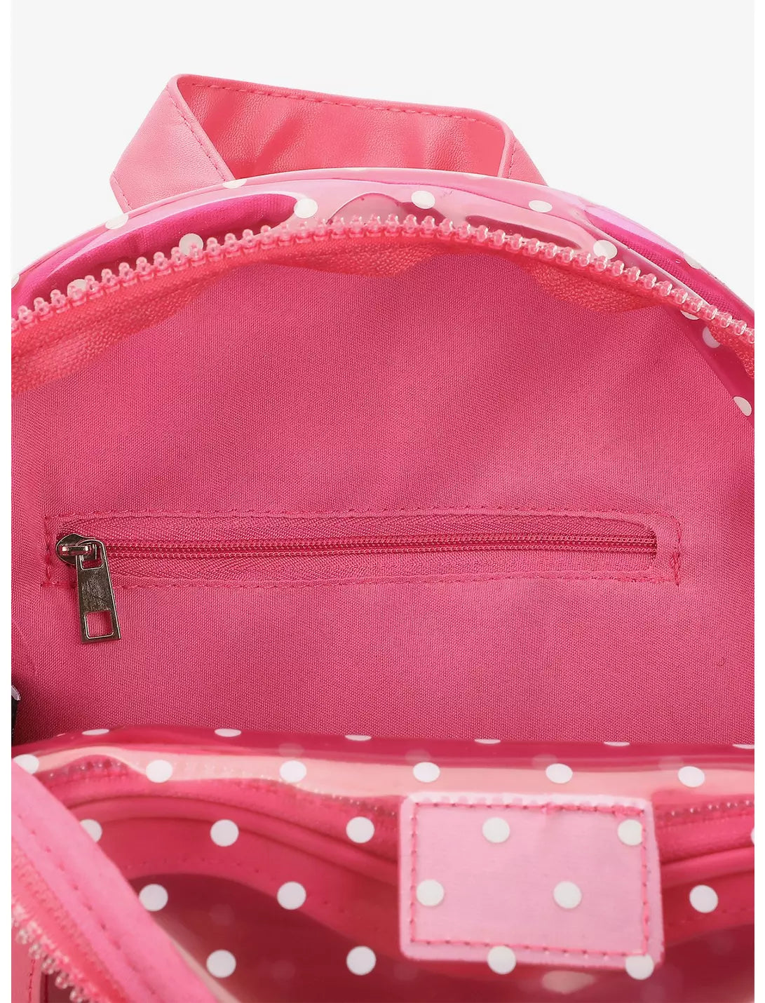 Hello Kitty Pink Polka Dot Transparent Mini Backpack