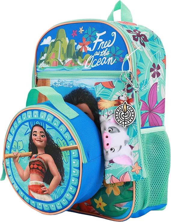 BIOWORLD Girls' Disney Princess Backpack (Little Big Kid), Blue, OneSize