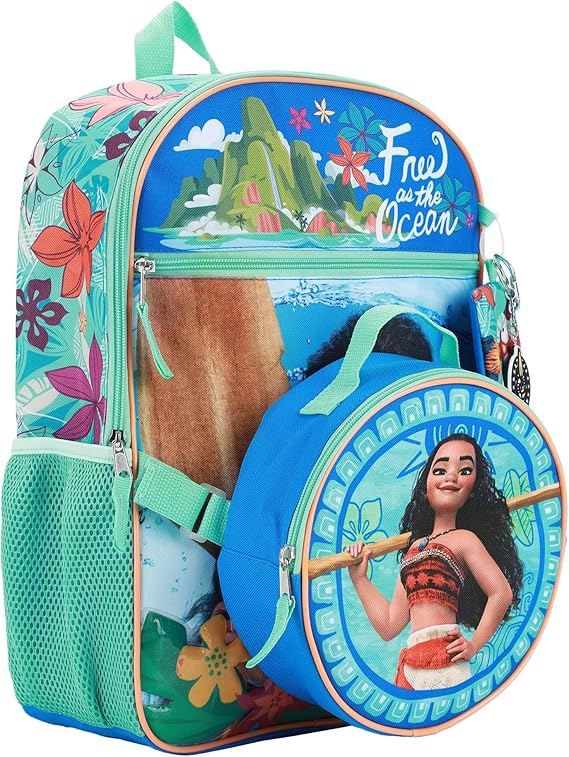 BIOWORLD Girls' Disney Princess Backpack (Little Big Kid), Blue, OneSize