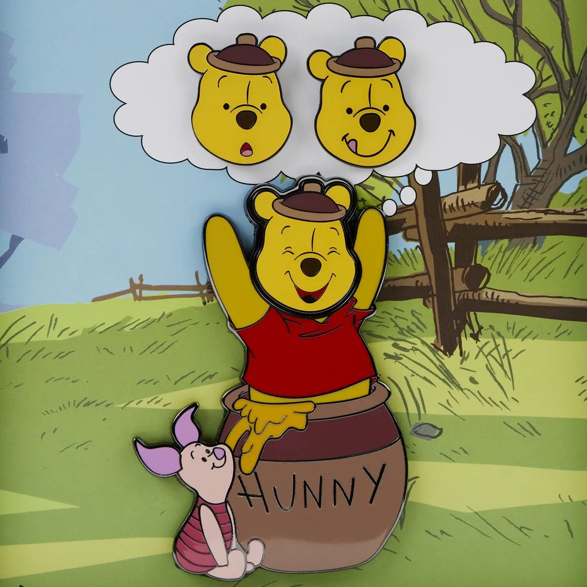 LOUNGEFLY Disney Winnie The Pooh Mixed Emotions Pin Set