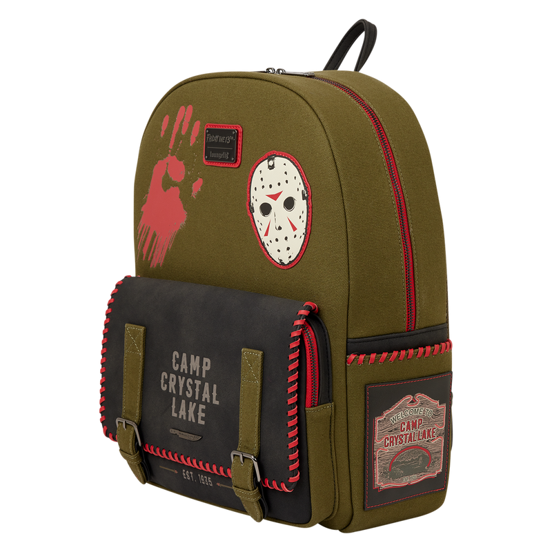 Friday the 13th Camp Crystal Lake Canvas Glow Full-Size Backpack