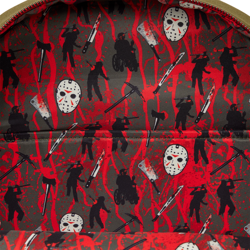 Friday the 13th Camp Crystal Lake Canvas Glow Full-Size Backpack