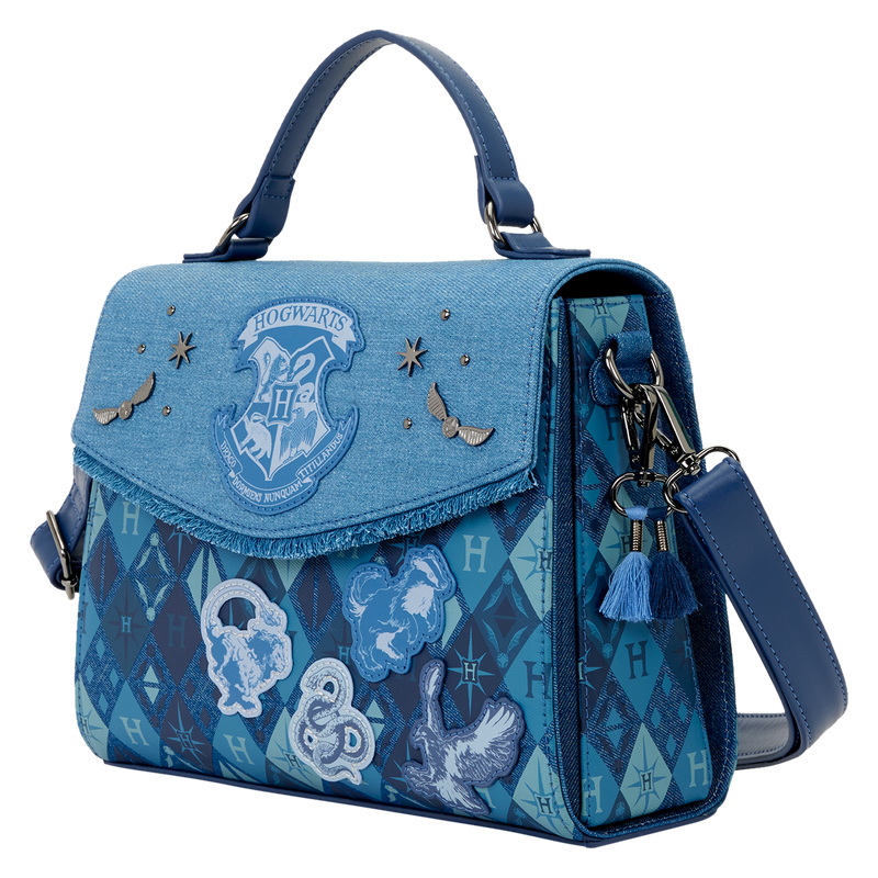 Harry Potter Hogwarts Denim Crossbody Bag