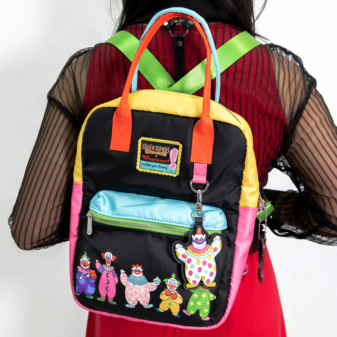 Killer Klowns From Outer Space Reversible & Convertible Square Bag with Fatso Charm
