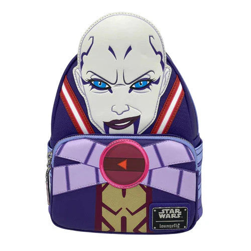 Loungefly NYCC 2022 Star Wars Asajj Ventress Cosplay Mini Backpack