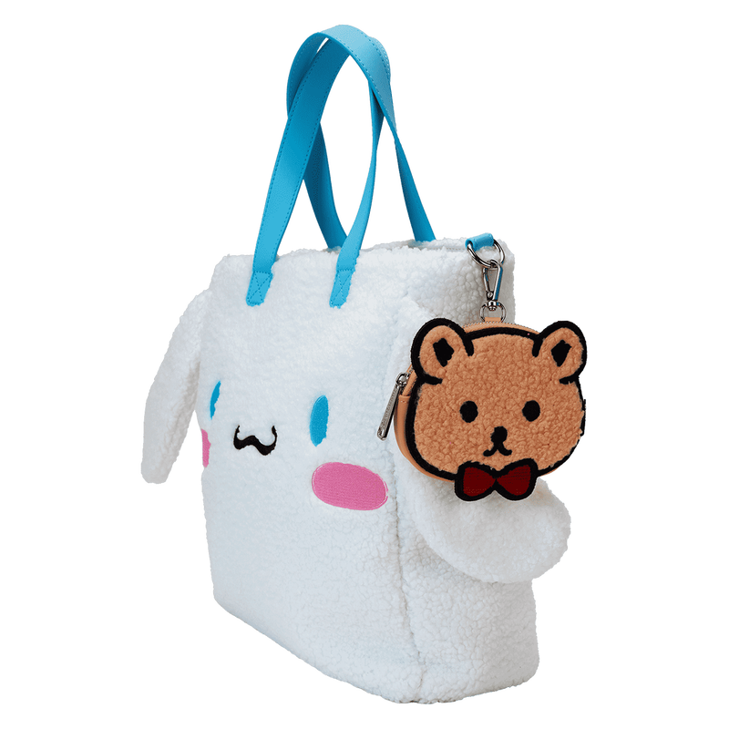 Sanrio Cinnamoroll Cosplay Sherpa Tote Crossbody Bag With Coin Bag