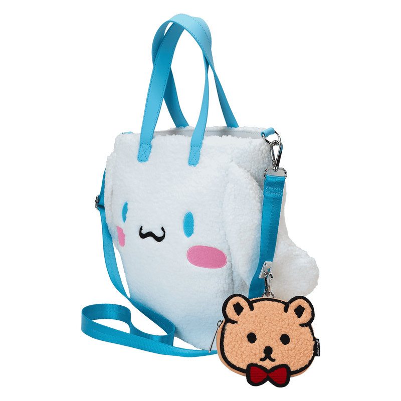 Sanrio Cinnamoroll Cosplay Sherpa Tote Crossbody Bag With Coin Bag