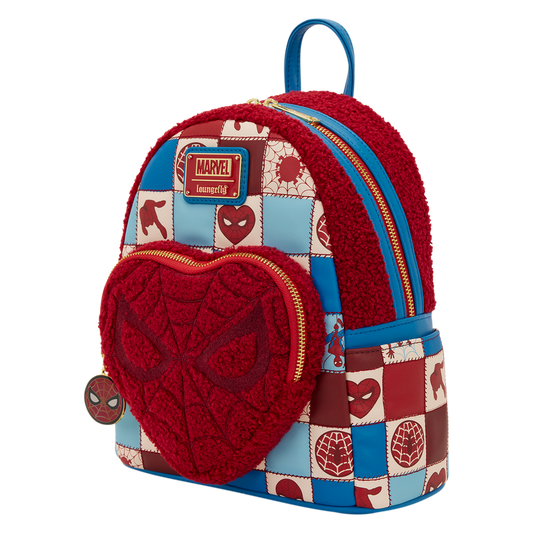 Spider-Man Sherpa Heart Mini Backpack