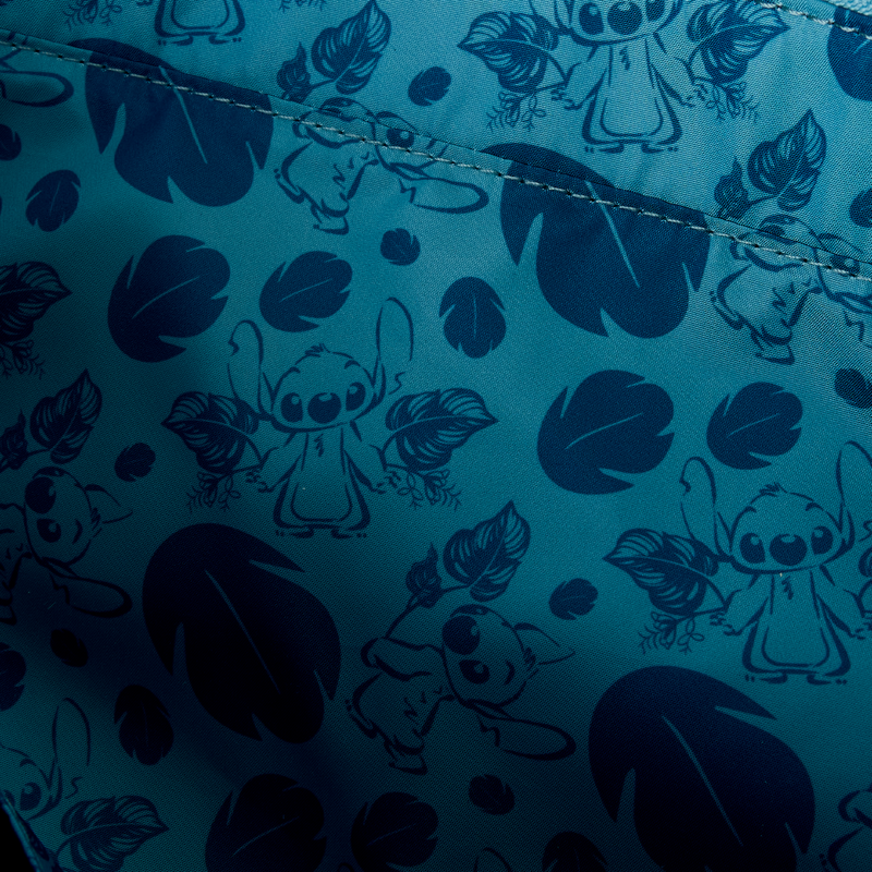 Stitch Embroidered Floral Convertible Backpack & Tote Crossbody Bag