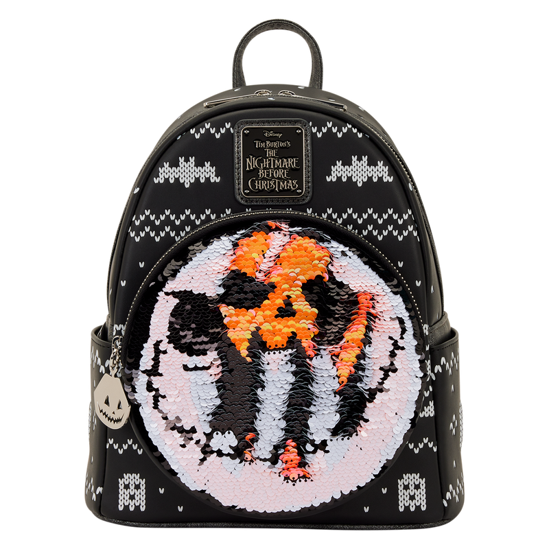 The Nightmare Before Christmas Jack Skellington Reversible Sequins Mini Backpack