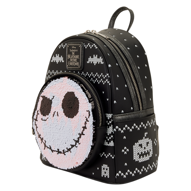 The Nightmare Before Christmas Jack Skellington Reversible Sequins Mini Backpack