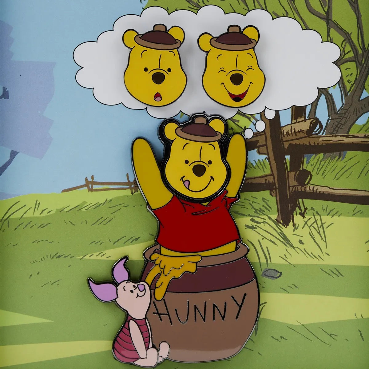 LOUNGEFLY Disney Winnie The Pooh Mixed Emotions Pin Set