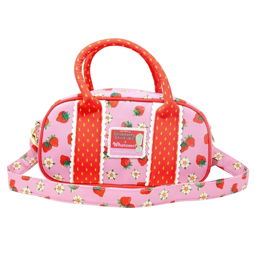 Strawberry Shortcake Duffelette Crossbody Bag with Acrylic Charm
