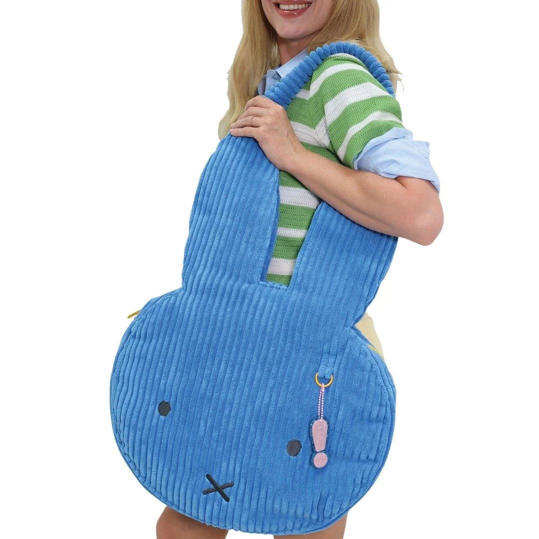 Miffy Head Wide Corduroy Over Size Tote Bag