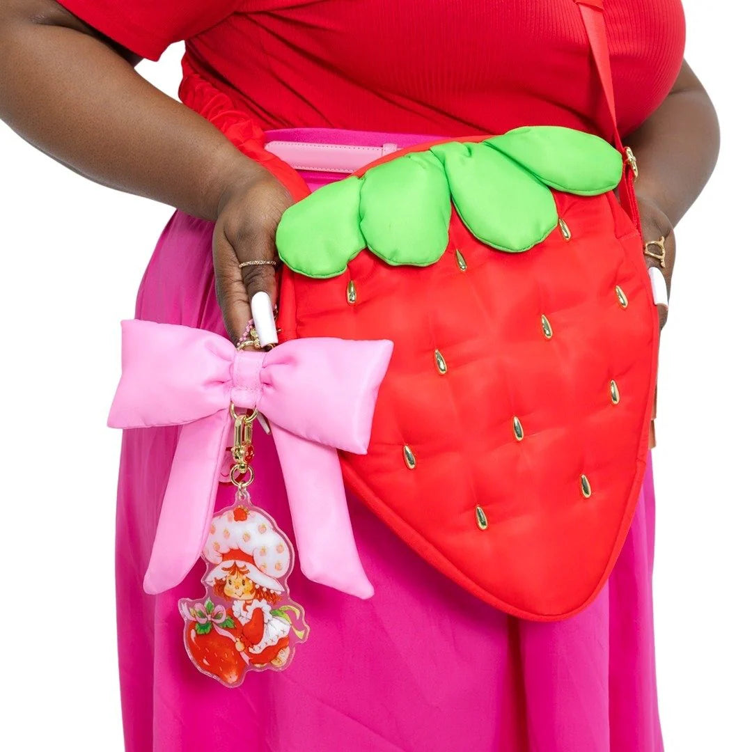 Strawberry Shortcake Quilted Strawberry Crossbody Bag