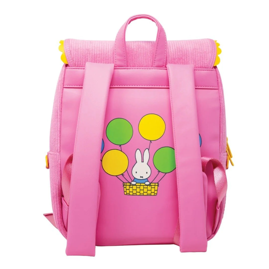 Miffy Corduroy and Faux Leather Pin Trading Backpack