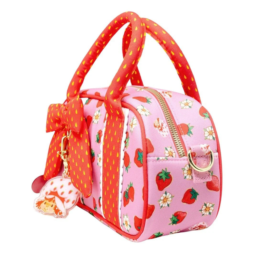 Strawberry Shortcake Duffelette Crossbody Bag with Acrylic Charm