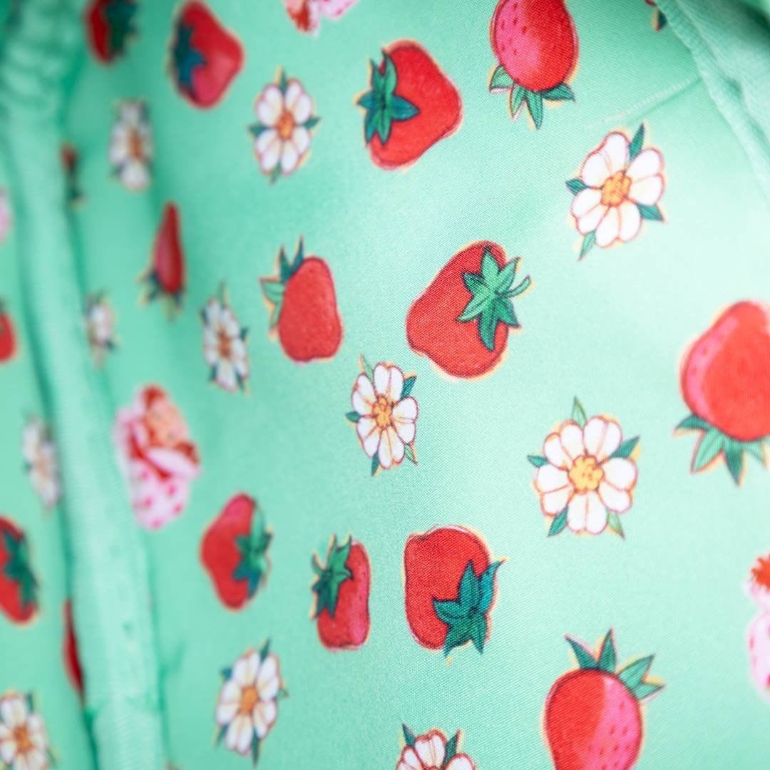 Strawberry Shortcake Duffelette Crossbody Bag with Acrylic Charm