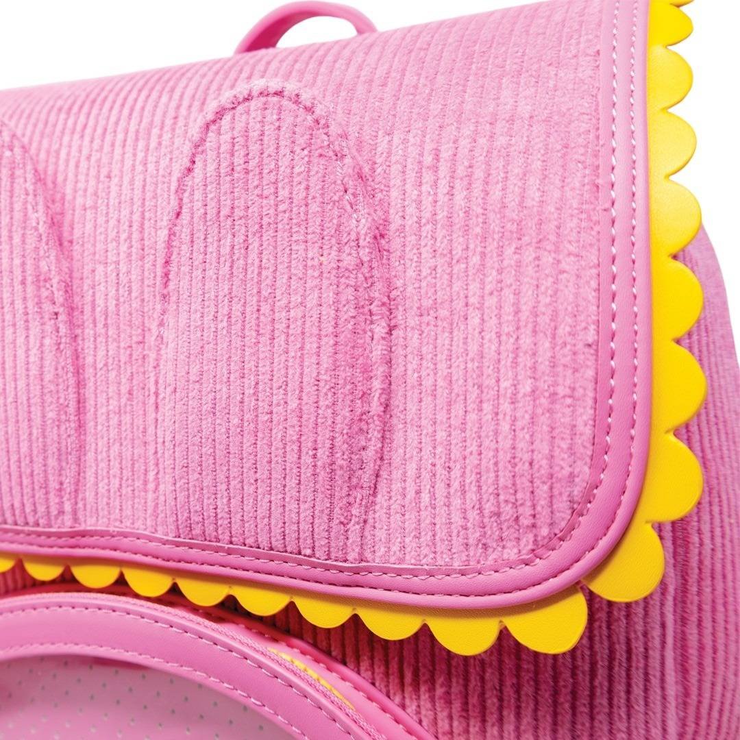 Miffy Corduroy and Faux Leather Pin Trading Backpack