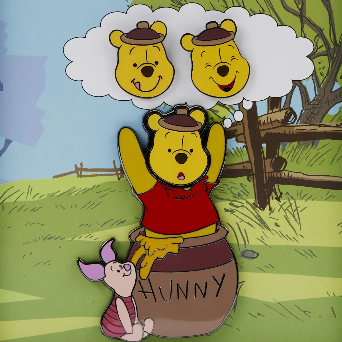 LOUNGEFLY Disney Winnie The Pooh Mixed Emotions Pin Set