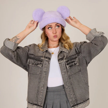 Mickey Sherpa Beanie Lavender