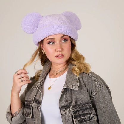 Mickey Sherpa Beanie Lavender