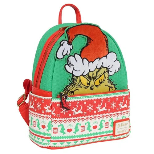 How the Grinch Stole Christmas Grinch Christmas Sweater Mini-Backpack Exclusive