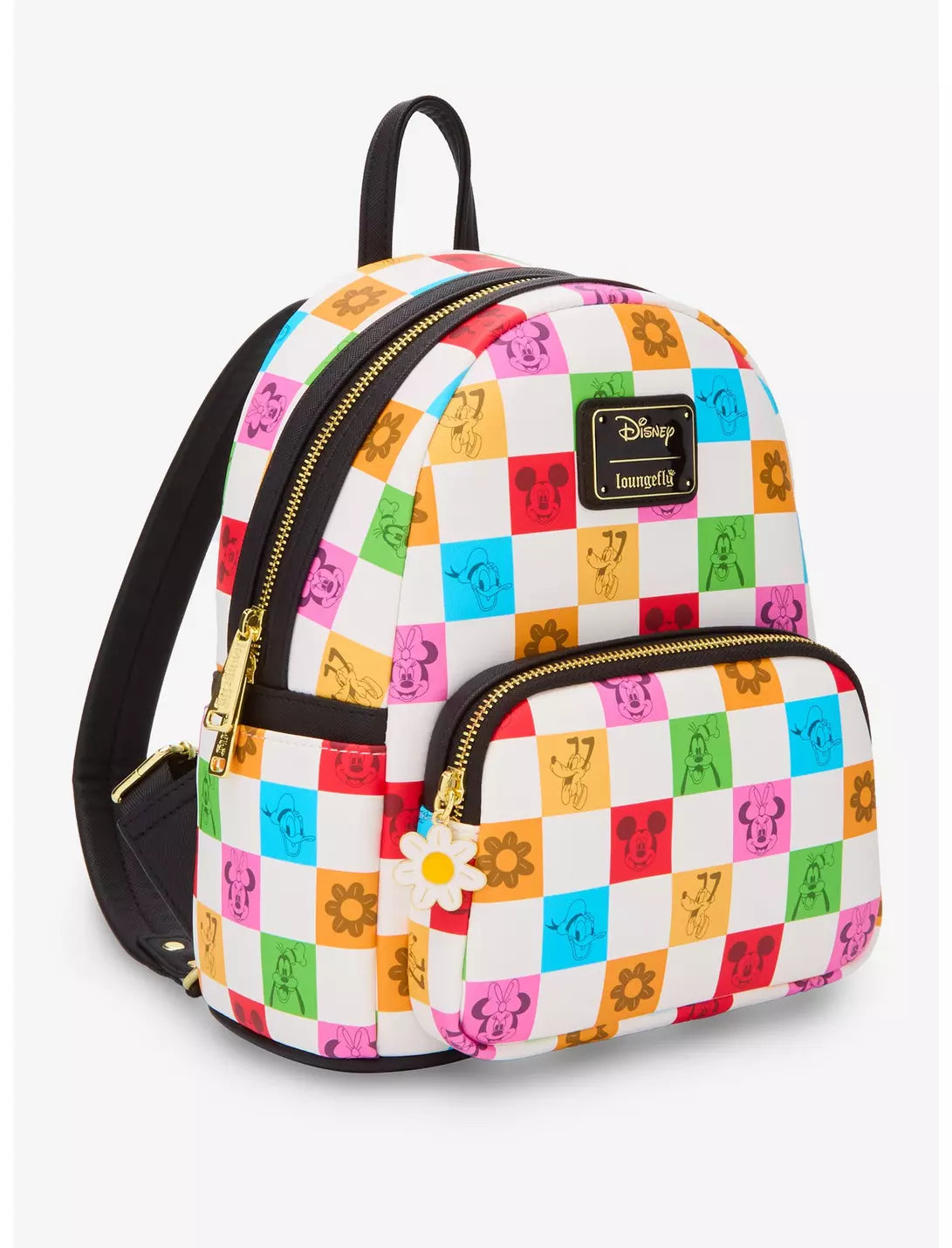 Mickey and Friends Checkered Colorful Mini Backpack