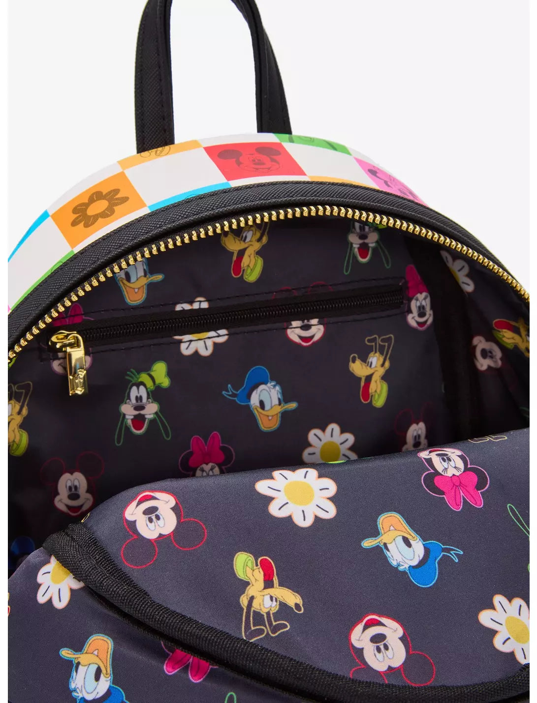 Mickey and Friends Checkered Colorful Mini Backpack