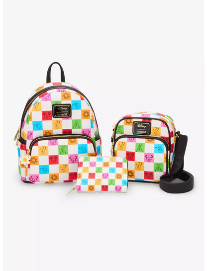 Mickey and Friends Checkered Colorful Mini Backpack