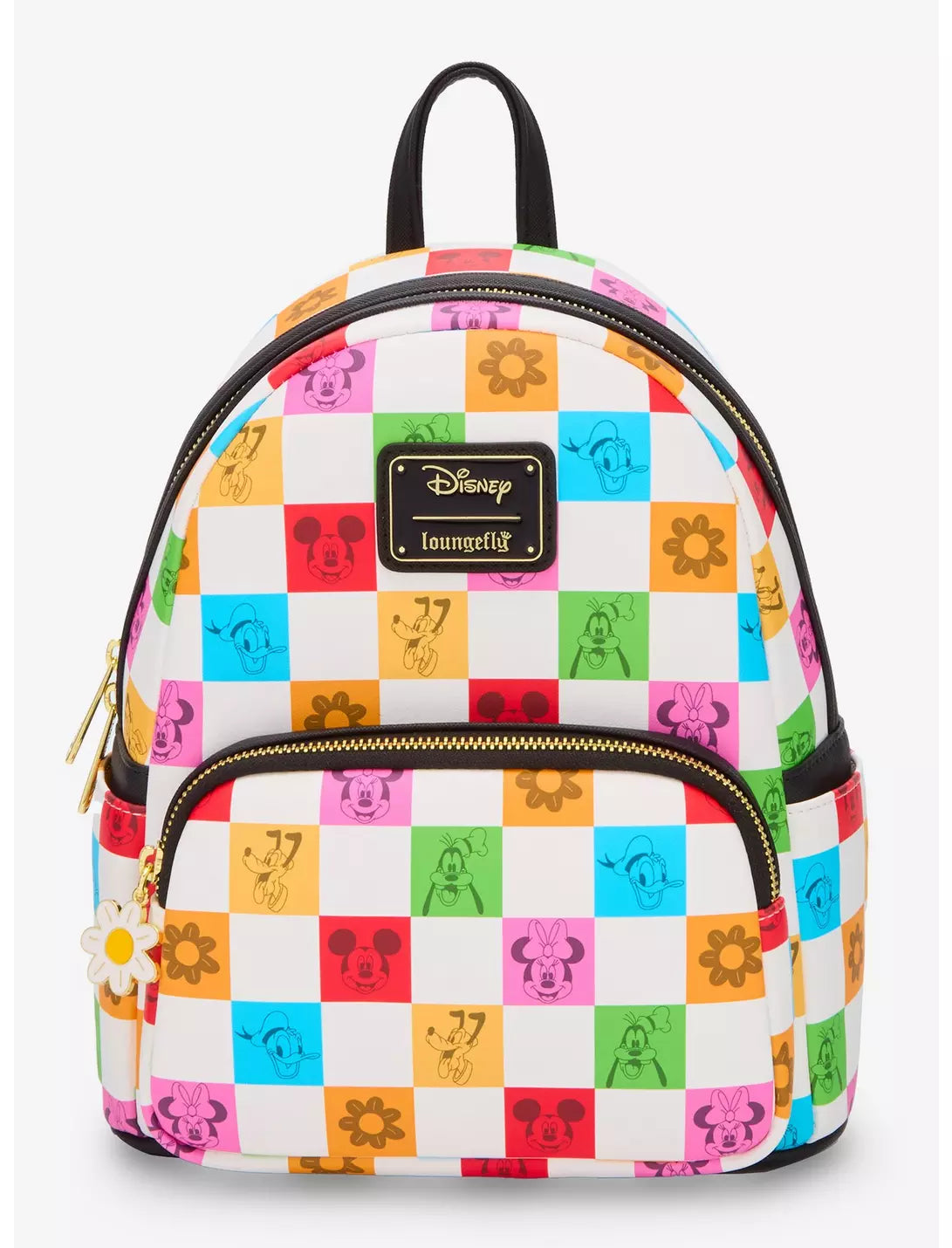 Mickey and Friends Checkered Colorful Mini Backpack