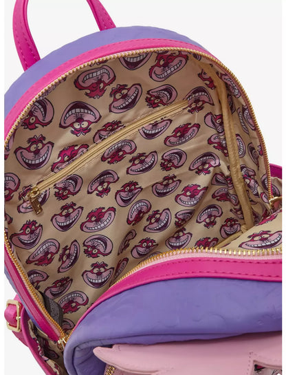 Disney Alice in Wonderland Fuzzy Cheshire Cat Mini Backpack