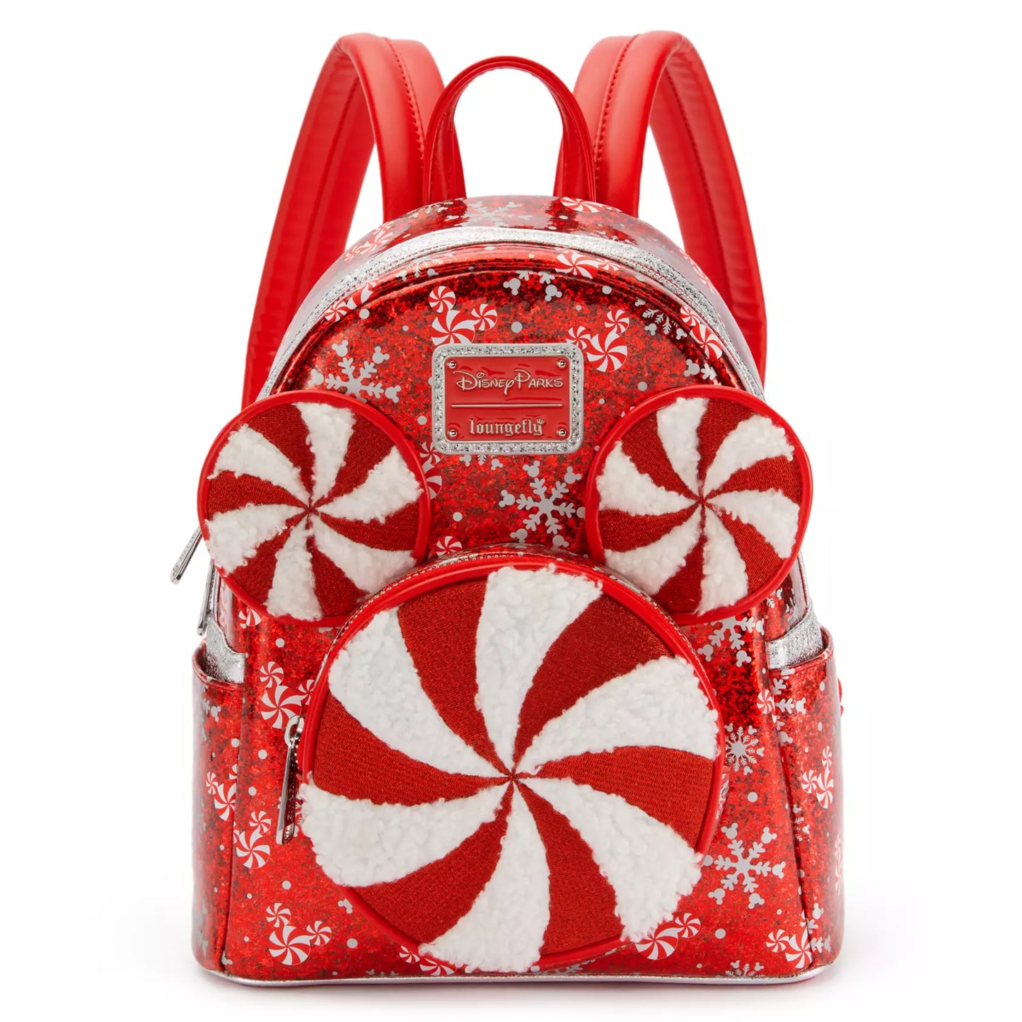 Mickey Mouse Icon Peppermint Swirl Loungefly Mini Backpack