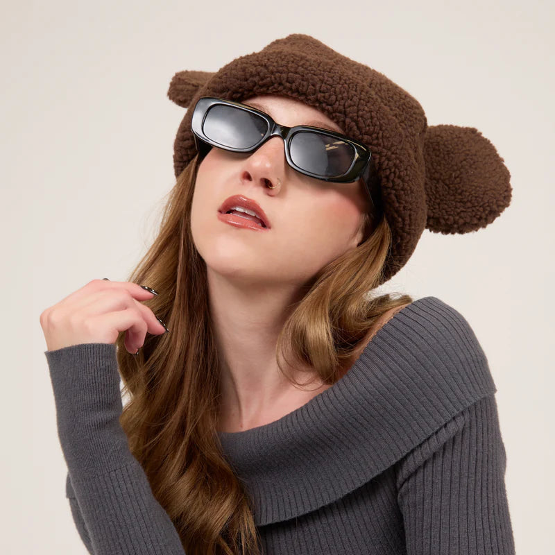 Mickey Sherpa Beanie Chocolate