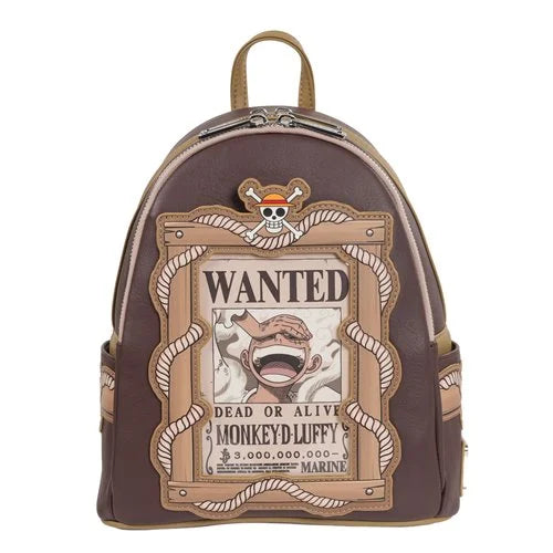 One Piece Wanted Dead or Alive Monkey D. Luffy Mini-Backpack Excluisve
