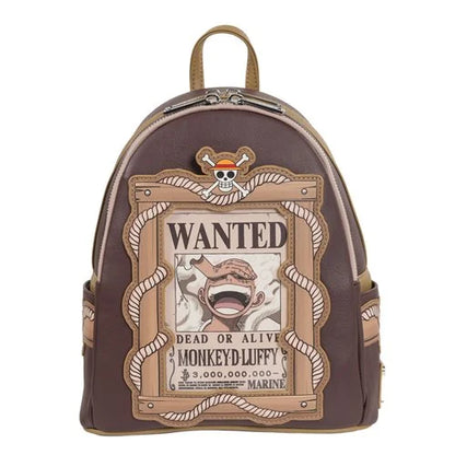 One Piece Wanted Dead or Alive Monkey D. Luffy Mini-Backpack Excluisve