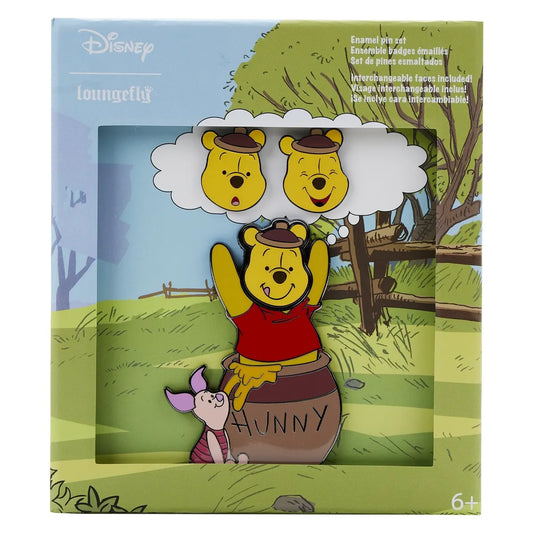LOUNGEFLY Disney Winnie The Pooh Mixed Emotions Pin Set