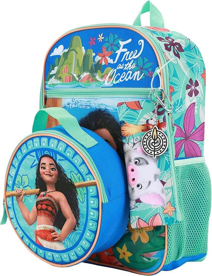 BIOWORLD Girls' Disney Princess Backpack (Little Big Kid), Blue, OneSize