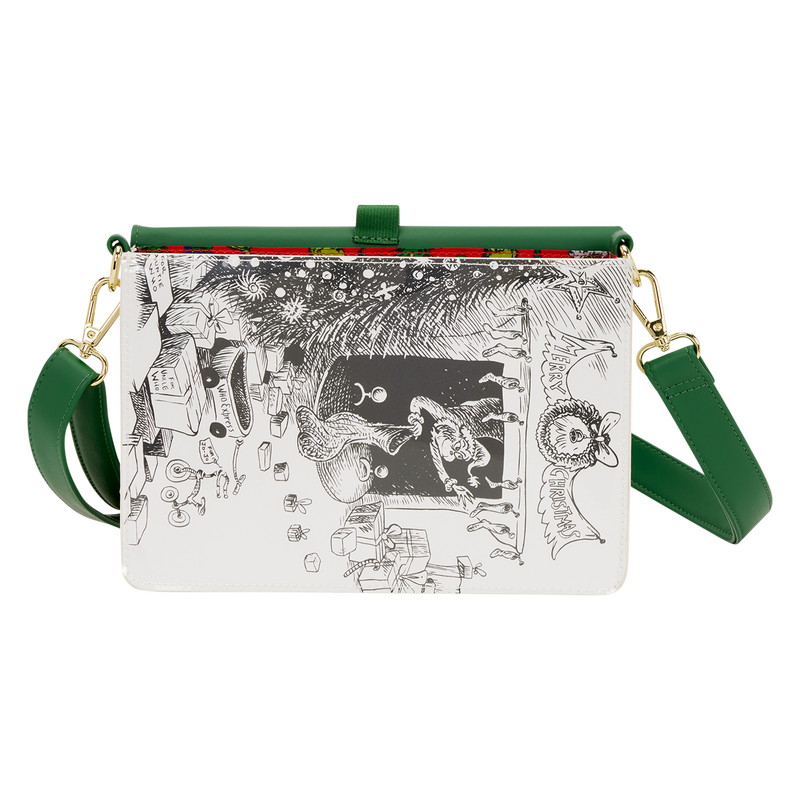 Dr. Seuss How the Grinch Stole Christmas! Holiday Color-In Crossbody Bag