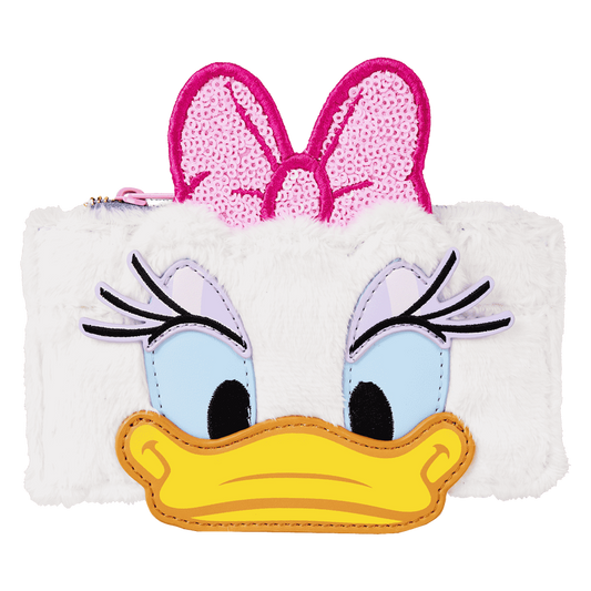 Daisy Duck 85th Anniversary Sequin Plush Cosplay Large Card Holder