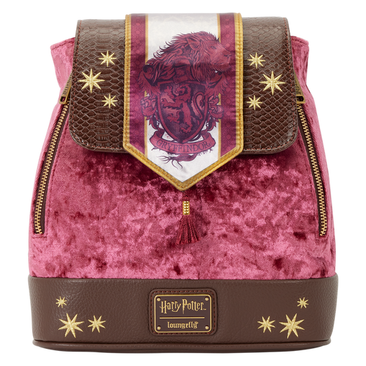 Exclusive Harry Potter Gryffindor Banner Velvet Mini Backpack