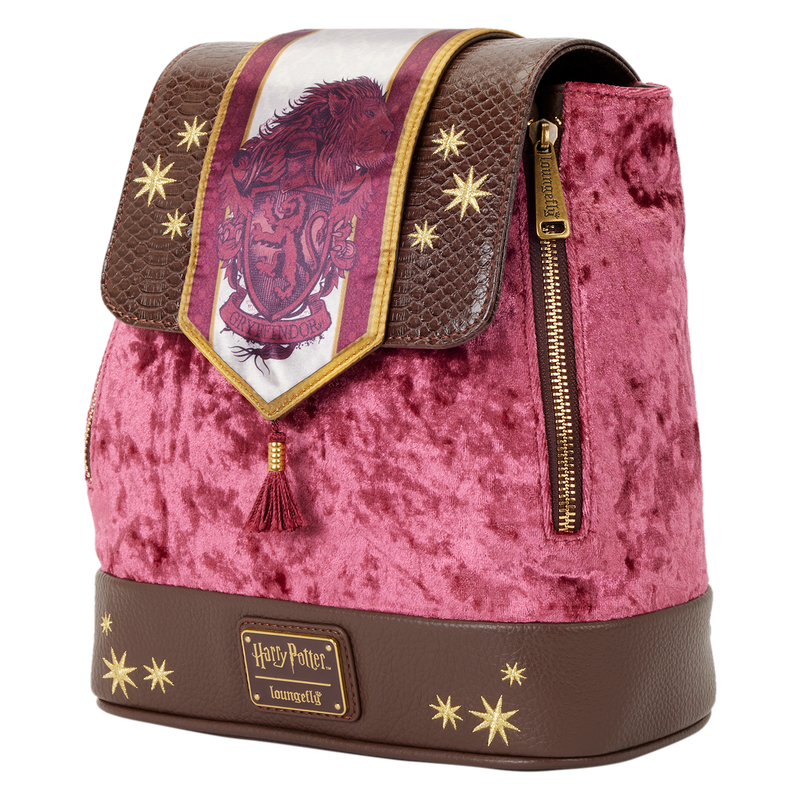 Exclusive Harry Potter Gryffindor Banner Velvet Mini Backpack