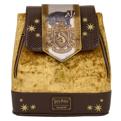 Exclusive Harry Potter Hufflepuff Banner Velvet Mini Backpack
