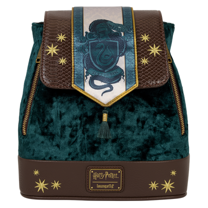 Exclusive Harry Potter Slytherin Banner Velvet Mini Backpack