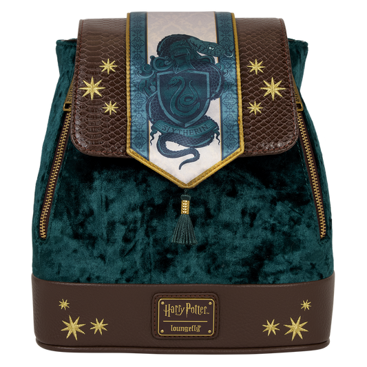 Exclusive Harry Potter Slytherin Banner Velvet Mini Backpack