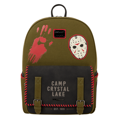 Friday the 13th Camp Crystal Lake Canvas Glow Full-Size Backpack