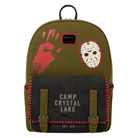 Friday the 13th Camp Crystal Lake Canvas Glow Full-Size Backpack