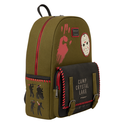 Friday the 13th Camp Crystal Lake Canvas Glow Full-Size Backpack